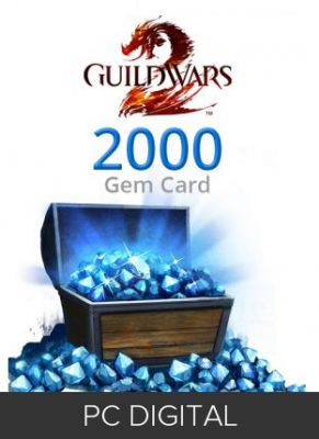 Obal hry Guild Wars 2 2000 Gem Card PC Digital