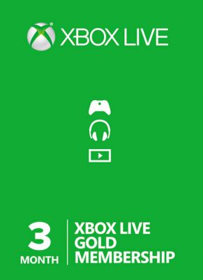 Obal hry Xbox Live GOLD 3 mesiace EU