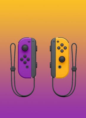 Obal hry Nintendo Joy-Con Pair 2-Pack Neon Purple/Orange
