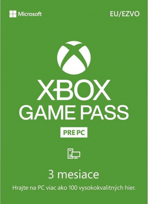 Obal hry Xbox Game Pass 3 Mesiace