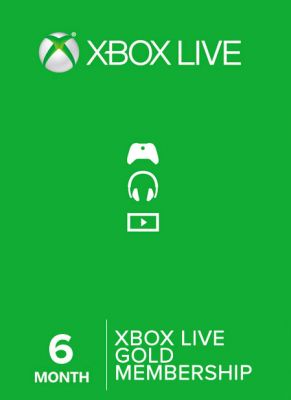 Obal hry Xbox Live GOLD 6 mesiacov EU